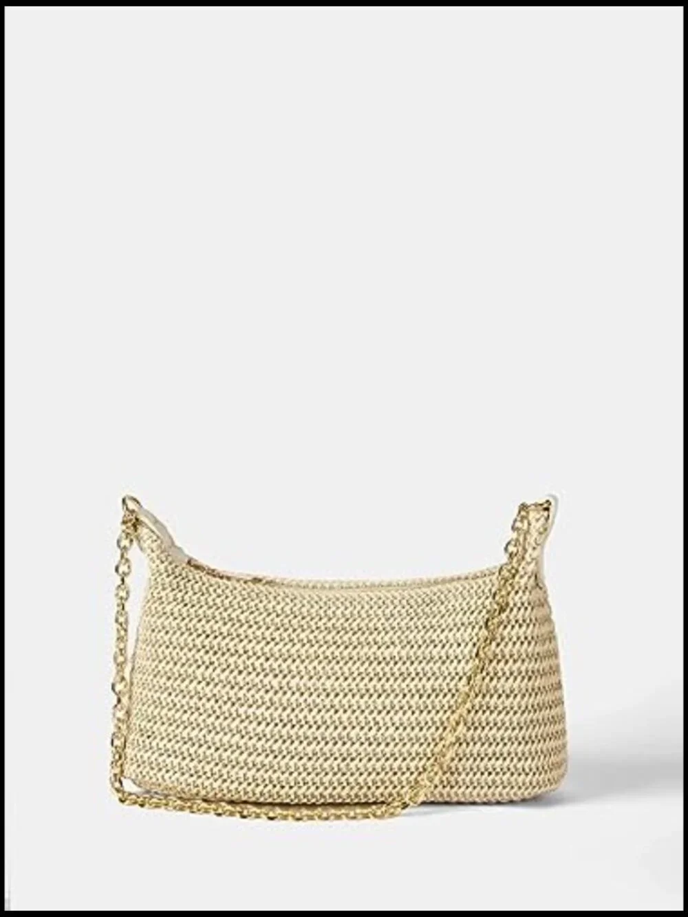Straw Woven Shoulder Tote Handbag Casual Boho Beach Vacation Purse - Picture 3 of 7
